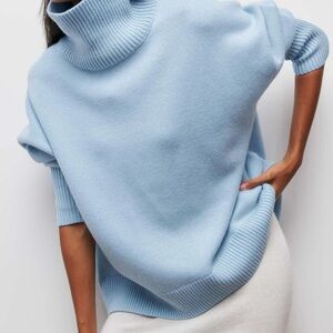 Cloudless Sky Turtleneck Oversized Sweater Commense Size Medium $42